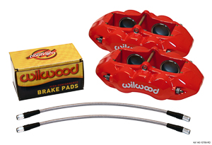 Wilwood D8-4 Front Replacement Caliper Kit - Red Powder Coat Caliper