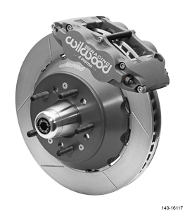 Wilwood Forged Superlite 4R Big Brake Lug Drive Front Brake Kit (Race) - Type III Anodize Caliper - GT Slotted Rotor