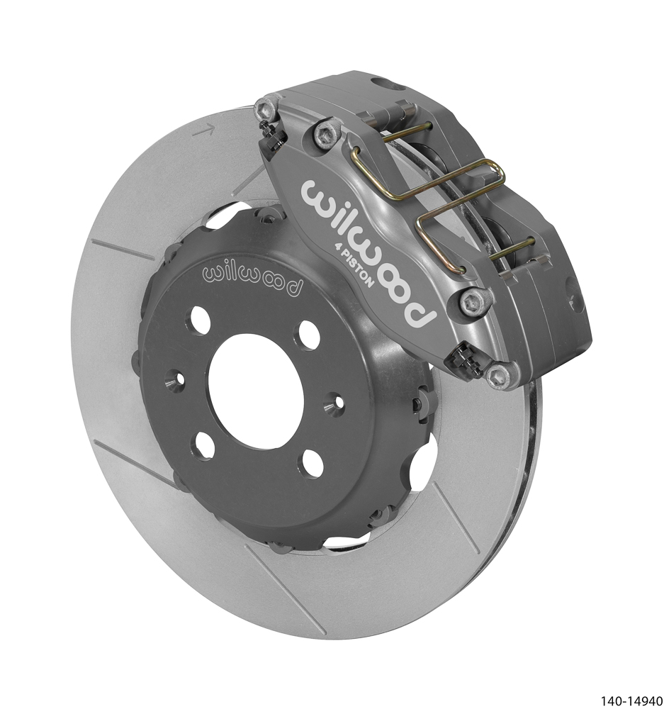 Wilwood Dynapro Radial Big Brake Front Brake Kit (Race) - Type III Anodize Caliper - GT Slotted Rotor