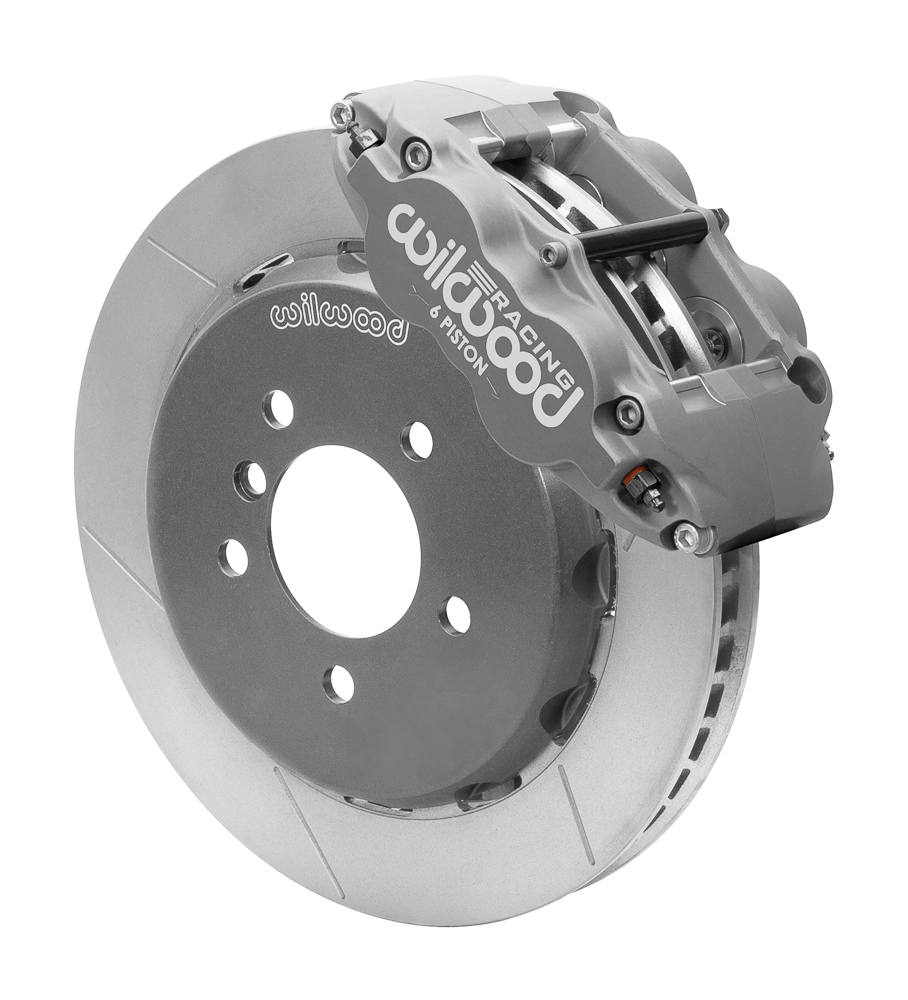 Wilwood Forged Superlite 6R Big Brake Lug Drive Front Brake Kit (Race) - Type III Anodize Caliper - GT Slotted Rotor