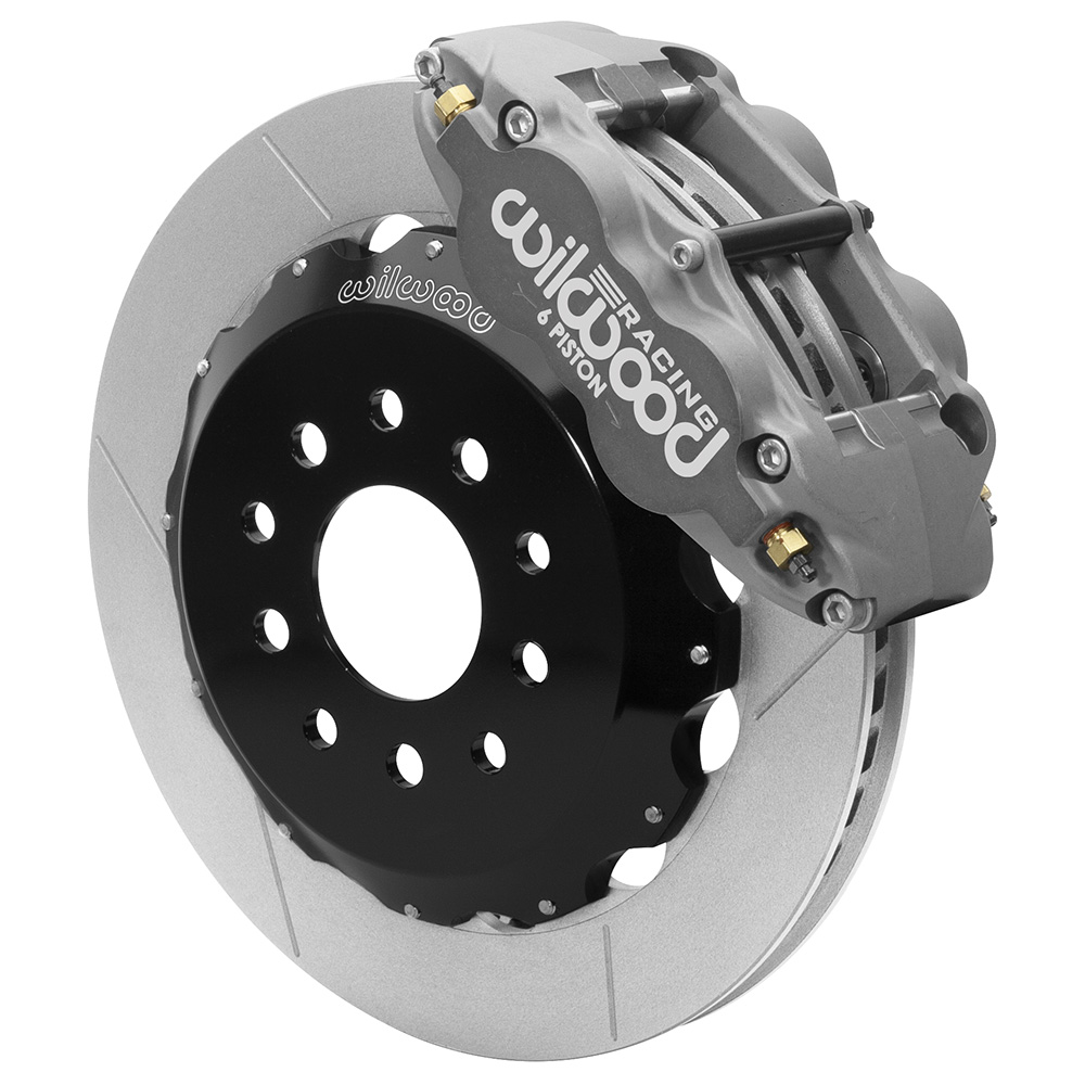 Wilwood Forged Narrow Superlite 6R Big Brake Front Brake Kit (Race) - Type III Anodize Caliper - GT Slotted Rotor