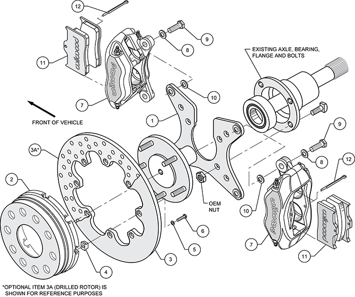 Wilwood Disc Brakes - Rear Brake Kit Part No: 140-5368