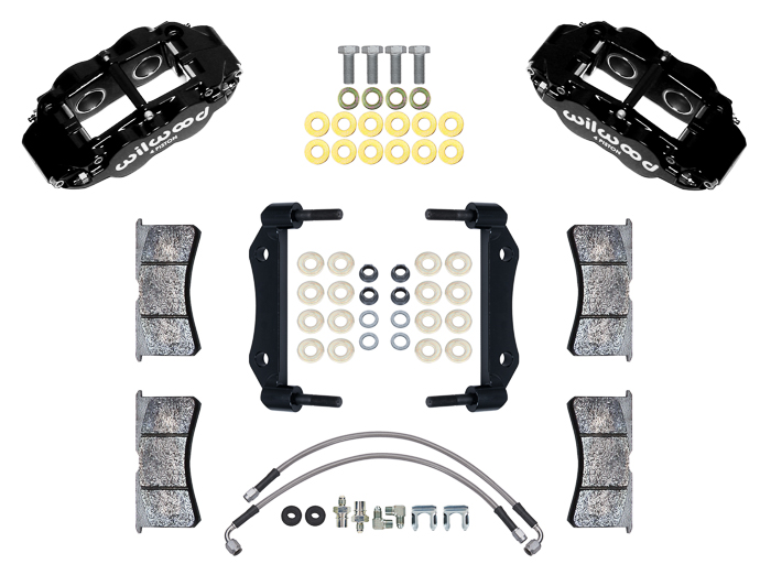 Powerlite Front Caliper and Bracket Kit Parts