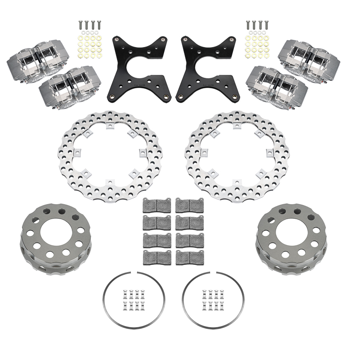 XRD Dual SA Scalloped Lug Drive Dynamic Rear Drag Brake Kit Parts