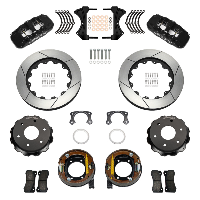 AERO4 Big Brake Rear Parking Brake Kit Parts