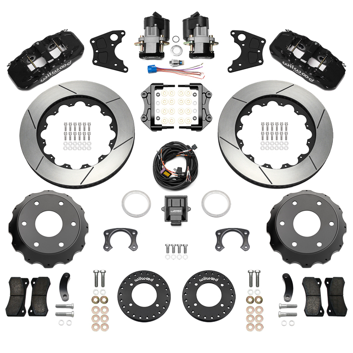 AERO4 Big Brake Rear Electronic Parking Brake Kit Parts