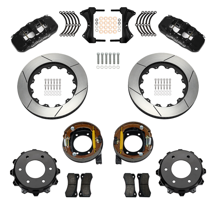 AERO4 Big Brake Rear Parking Brake Kit Parts