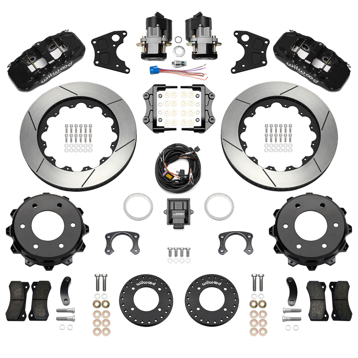 AERO4 Big Brake Rear Electronic Parking Brake Kit Parts