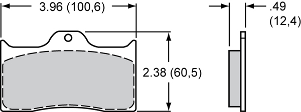 Pad Dimensions for the Forged Dynalite Internal