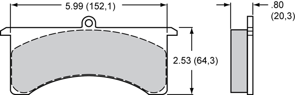 Pad Dimensions for the Grand National GN4R