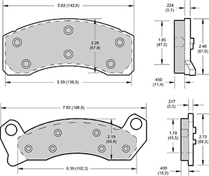 Brake Pad Plate #D200
