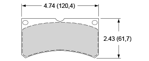 View Brake Pads with Plate #104XX