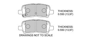 View Brake Pads with Plate #D999