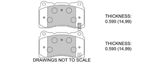 View Brake Pads with Plate #D1050