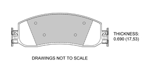 View Brake Pads with Plate #D1069B