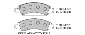 View Brake Pads with Plate #D1367