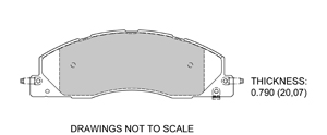 View Brake Pads with Plate #D1399