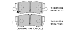 View Brake Pads with Plate #D1793