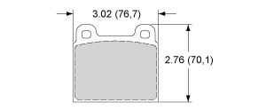 View Brake Pads with Plate #D45