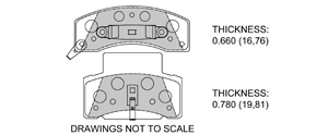 View Brake Pads with Plate #D459