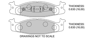 View Brake Pads with Plate #D632