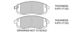 View Brake Pads with Plate #D653