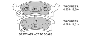 View Brake Pads with Plate #D673
