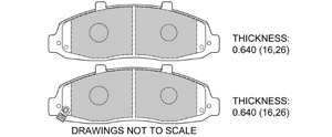 View Brake Pads with Plate #D679