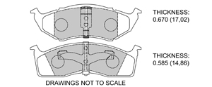 View Brake Pads with Plate #D730
