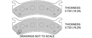 View Brake Pads with Plate #D785