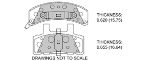 View Brake Pads with Plate #D789