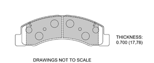 View Brake Pads with Plate #D824