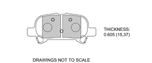 View Brake Pads with Plate #D828
