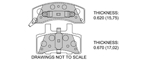 View Brake Pads with Plate #D845