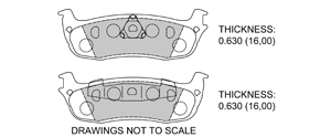 View Brake Pads with Plate #D879