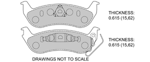 View Brake Pads with Plate #D932