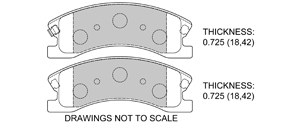 View Brake Pads with Plate #D945
