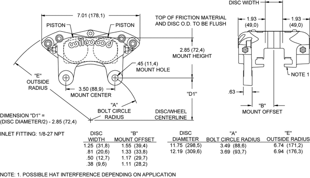 Wilwood High Performance Disc Brakes - Caliper Product Number: 120-6508 ...