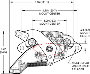 Dimensions for the MC4 Mechanical
