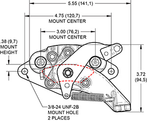 Dimensions for the MC4 Mechanical