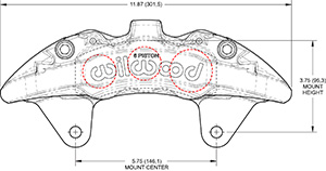 Dimensions for the AeroDM Lug Mount