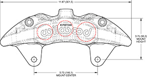 Dimensions for the AeroDM Lug Mount