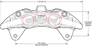 Dimensions for the AeroDM Lug Mount