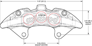 Dimensions for the AeroDM Lug Mount