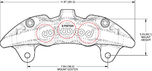 Dimensions for the AeroDM Lug Mount