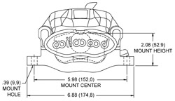 Dimensions for the Combination Parking Brake