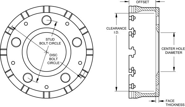 GT Dynamic Mount Hat - Straight Bell Hat Drawing