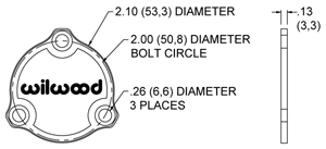 Starlite 55 LW Drive Flange Dust Cap  Side View Drawing