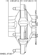 Wide 5 - Starlite 55XD - Dynamic Lug Mount  Side View Drawing
