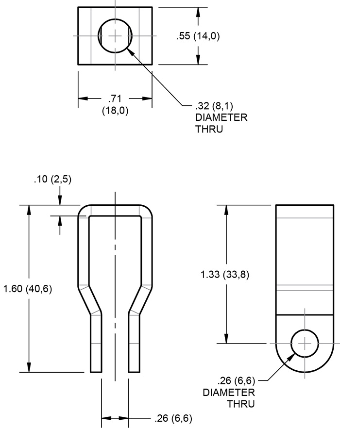 Master Cylinder Clevis Drawing